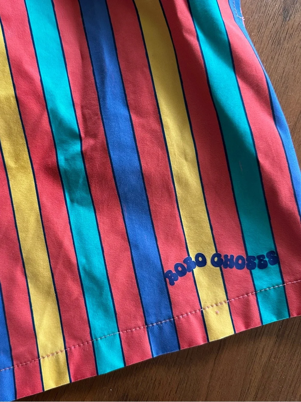 BOBO CHOSES Kids Multicolor Stripes Swim Board Shorts